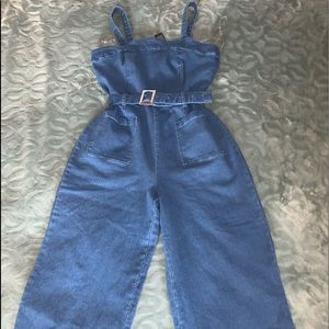 Soft Denim wide Jumpsuit